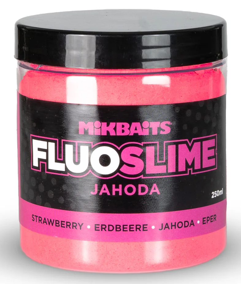 E-shop Mikbaits obaľovací dip fluo slime 100 g- jahoda