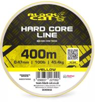 Black Cat Pletená Šnúra Hard Core Line Yellow 400 m - 0,55 mm 56,7 kg