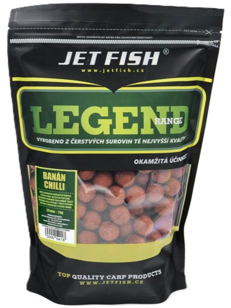 E-shop Jet fish boilie legend range banán chilliii - 1 kg 20 mm