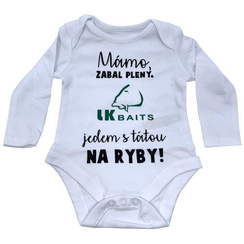 LK Baits Body Dlhý Rukáv Mama Zabal Plienky Zelený Nápis