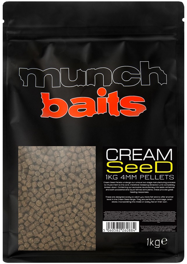 Munch baits pelety cream seed pellet - 1 kg 4 mm