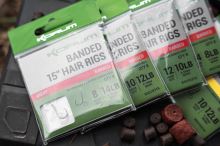 Korum Náväzec Banded Hair Rigs Barbed 8 ks Dĺžka 15" - Veľkosť Háčika (2)