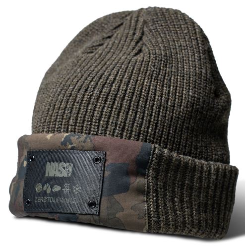 Nash Čiapka Zero Tolerance Woolly Hat Camo Panel