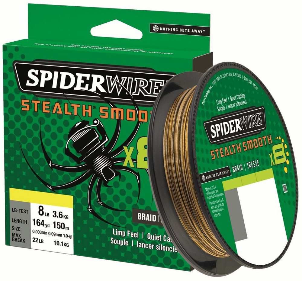 Spiderwire splietaná šnúra stealth smooth 8 camo 150 m - 0,07 mm 6 kg