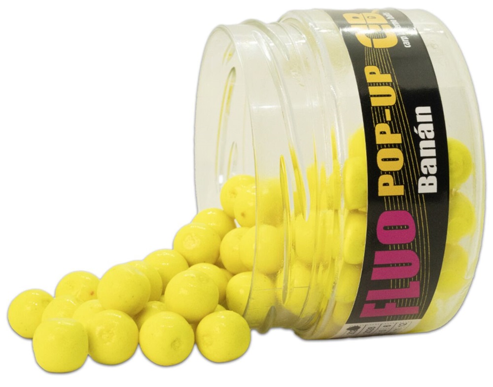 Carp inferno plávajúce boilie pop-up fluo banán 200 ml 12 mm