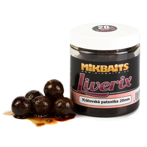 Mikbaits LiveriX Boilie V Dipe Královská Patentka 250 g