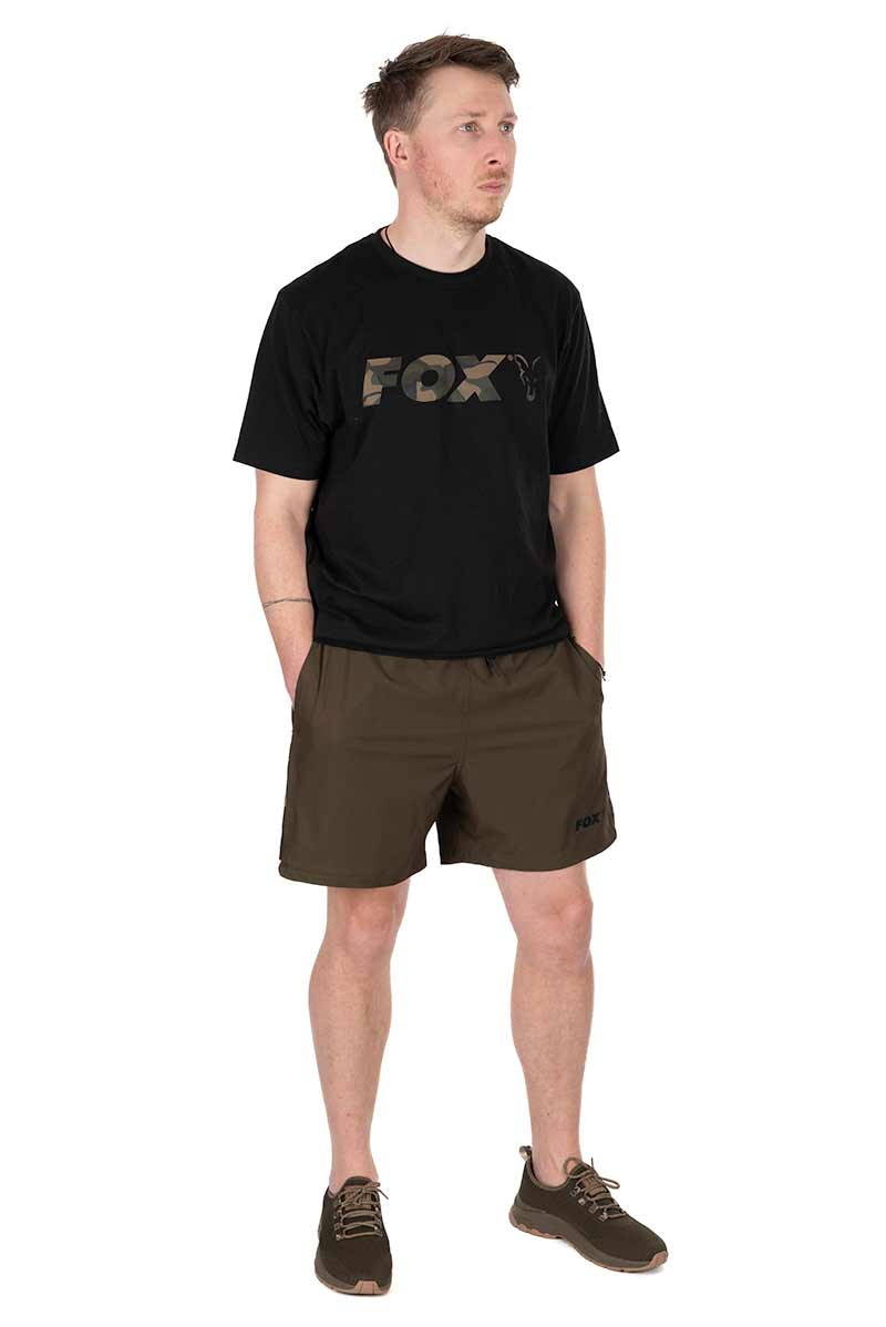 Fox kraťasy khaki camo lw swim shorts - l