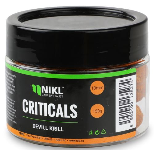 Nikl Boilie Criticals Devill Krill 150 g