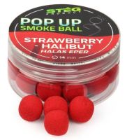 Stég Plávajúce Boilie Pop Up Smoke Ball 25 g 14 mm - Strawberry Halibut