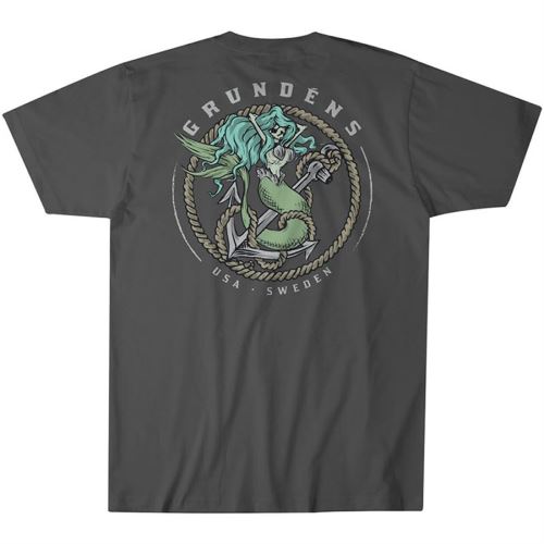 Grundéns Tričko Mermaid SS T-Shirt Iron grey