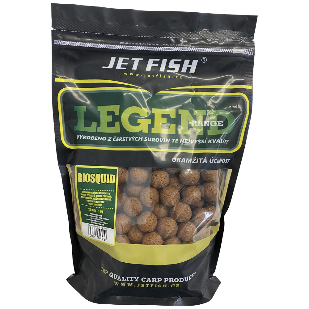Jet fish   boilies  legend range biosquid - 10 kg 20 mm
