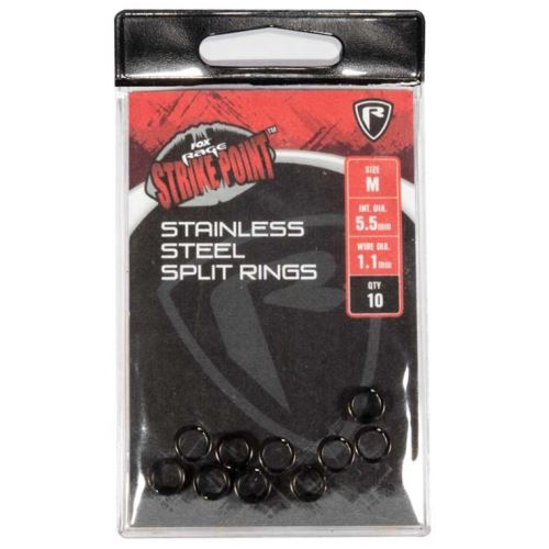 Fox Rage Krúžky Strike Point Stainless Steel Split Ring