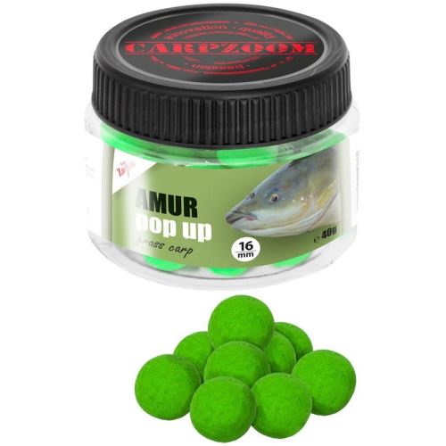 Carp Zoom Plávajúce Boilie Amur Grass Carp Pop Up 16 mm 40 g