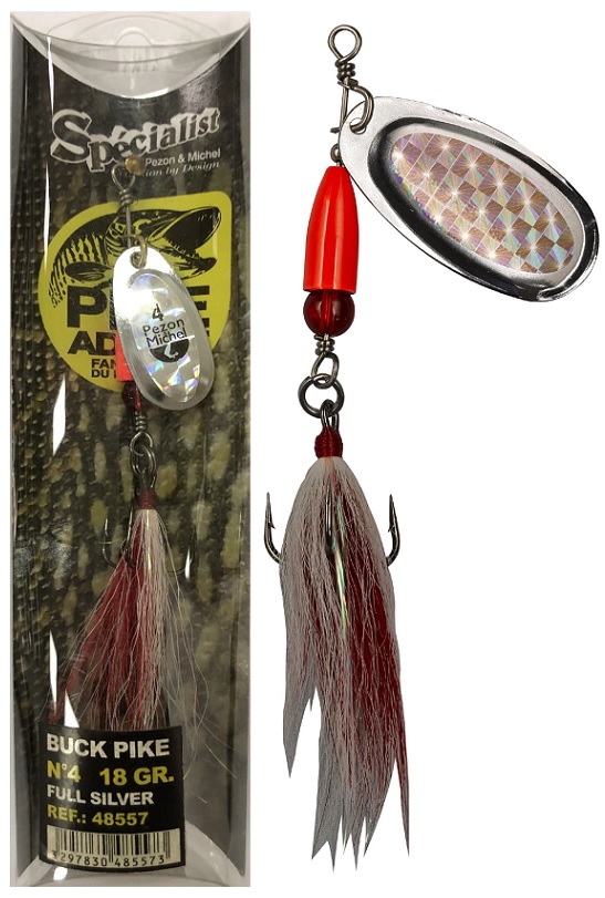 Pezon&michel rotačka buck pike full silver - 18 g
