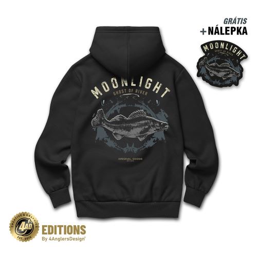 4ANGLERSDESIGN Mikina Moonlight Ghost Of River