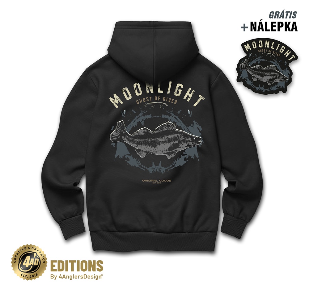 E-shop 4anglersdesign mikina moonlight ghost of river - s