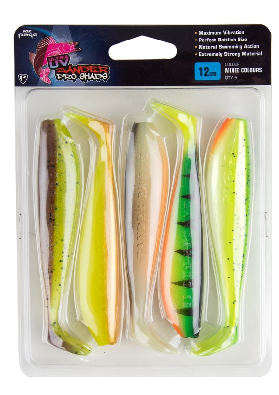 Fox rage gumová nástraha zander pro shad mixed colour pack - 10 cm