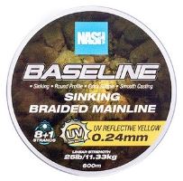 Nash Splietaná Šnúra Baseline Sinking Braid UV Yellow 600 m - 0,24 mm 11,33 kg