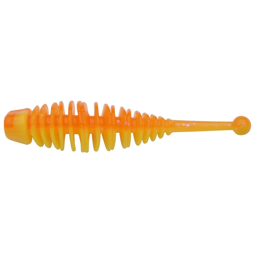 Berkley gumová nástraha powerbait naiad fluo orange sunshine yellow - 5 cm 10 ks