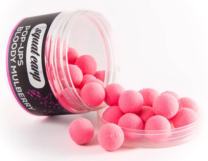 Squat carp plávajúce boilies pop-up bloody mulberry 60 g - 16 mm