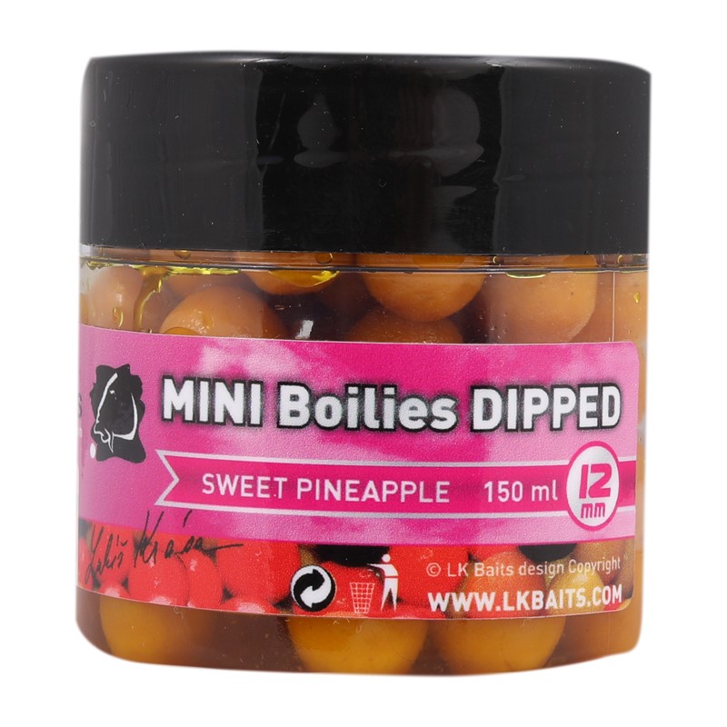 Lk baits mini boilies a dip pineapple 12 mm 150 ml