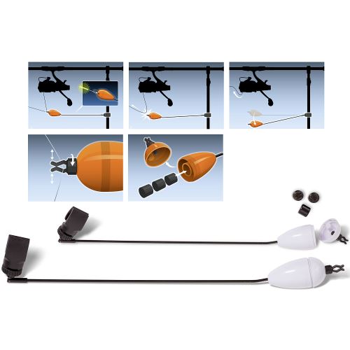 Quantum Odpadávací Signalizátor Drop Back Indicator Fluo Orange / Bright White