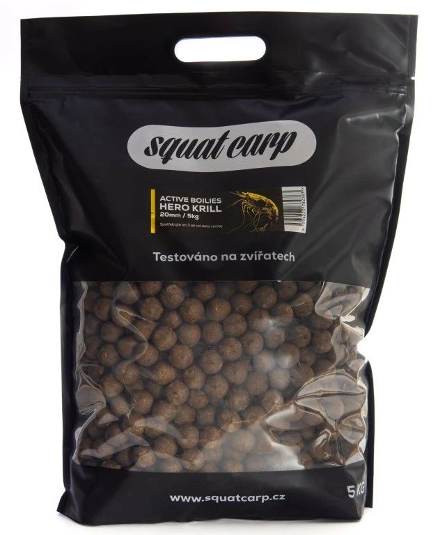 Squat carp active boilies hero krill - 5 kg 20 mm