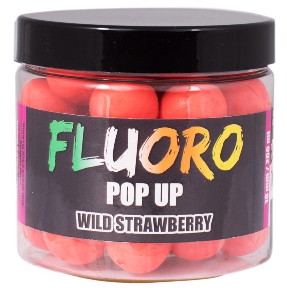 Lk baits pop-up fluoro wild strawberry - 200 ml 18 mm