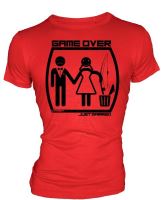 HOTSPOT DESIGN Tričko Game Over Just Married Man