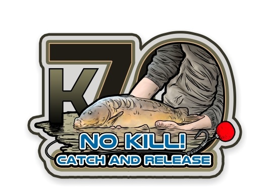 E-shop 4anglersdesign samolepka 53 k70 no kill catch and release