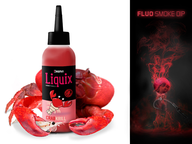 Delphin fluo dip d snax liquix 100 ml - krab krill