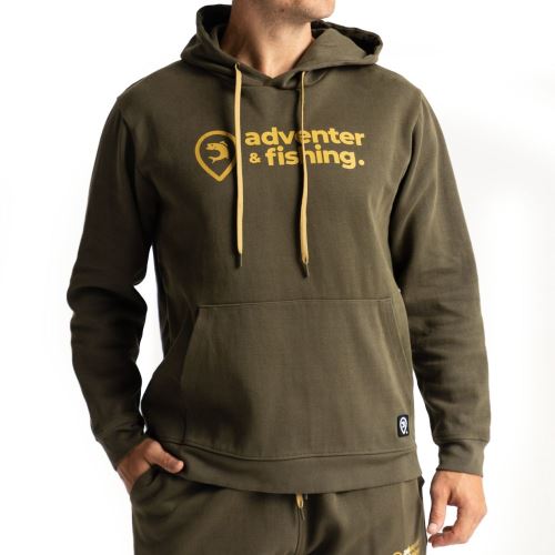 Adventer & Fishing Mikina Bavlnená Khaki