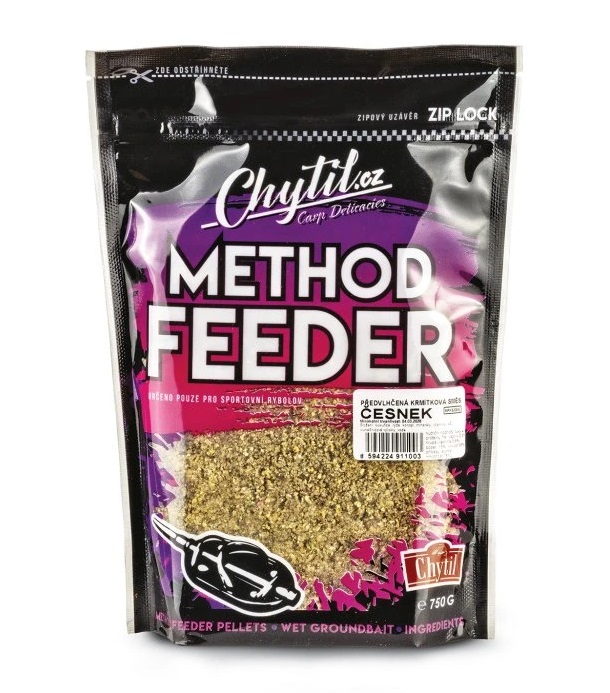 E-shop Chytil method predvlhčená krmítková zmes 750 g - cesnak