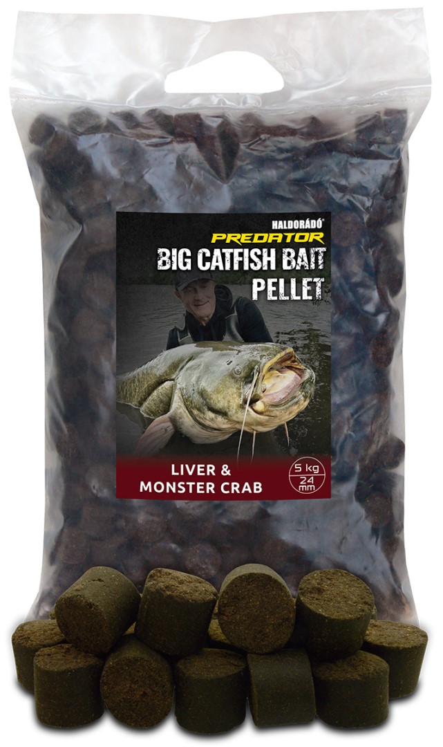 E-shop Haldorádó pelety catfish bait pellet liver monster crab - 5 kg 24 mm
