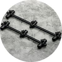 One More Cast Hrazdy Elbowz Black Anodised Aluminium 3 Rod Slim 9,5" & 7,5" 2 ks One More Cast Hrazdy Elbowz Black Anodised Aluminium 3 Rod Slim 9,5" & 7,5" 2 ks