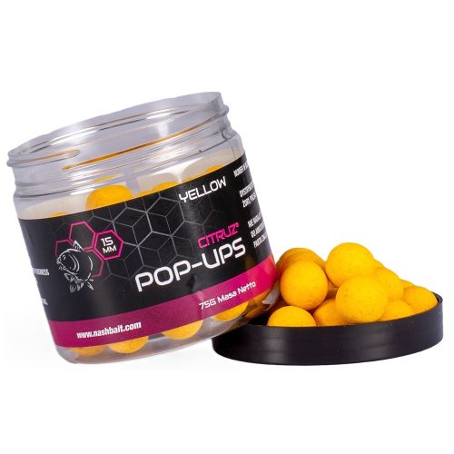 Nash Plávajúce Boilie Pop Ups Citruz Yellow 75 g