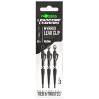 Korda Náväzce Kable Leadcore Leader Hybrid Lead Clip 50 cm (3)