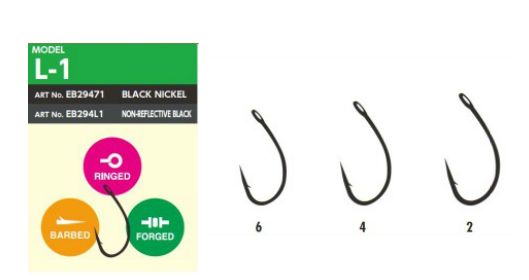 Hayabusa háčiky hooks model l - 1-veľkosť 4