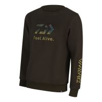 Daiwa Mikina D-Vec Hoodie Crew Neck Zande (1)