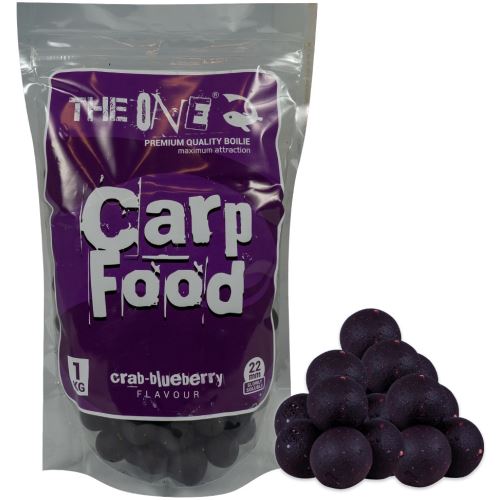 The One Boilies Rozpustné Carp Food Purple Krab,Čučoriedka 1 kg 22 mm
