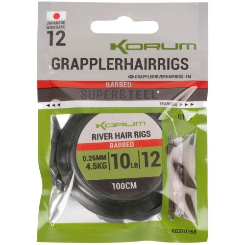 Korum Náväzec Grappler River Hair Rigs 1 m