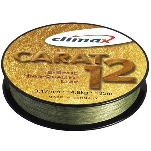 Climax Pletená Šnúra Carat 12 Oliva 135 m