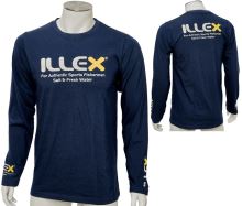 Illex Tričko Long Sleeved Navy Blue - XXL