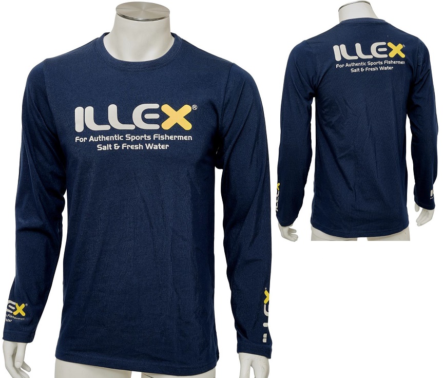 Illex tričko long sleeved navy blue - xxl