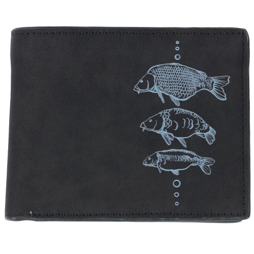 Giants Fishing Peňaženka Čierna Tri Kapry Black Wallet Three Carps