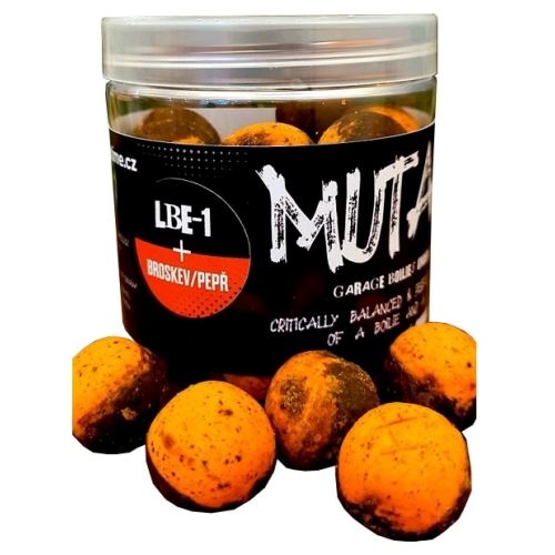 G.B.U. Vyvážené Boilies Mutant LBE1 Broskyňa Korenie 130 g