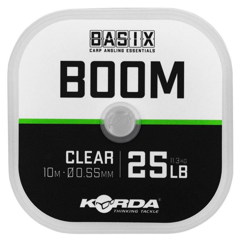 E-shop Korda fluorocarbon basix boom 10 m - 25 lb 0,55 mm