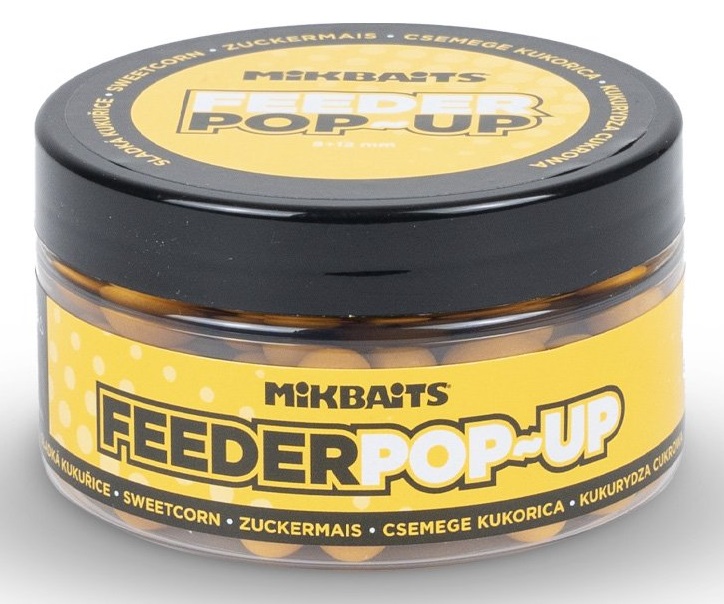 Mikbaits plávajúce boilie feeder pop-up 100 ml 8+12 mm - sladká kukurica