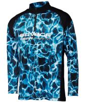 Savage Gear Tričko Marine UV Long Sleeve Tee Sea Blue Savage Gear Tričko Marine UV Long Sleeve Tee Sea Blue