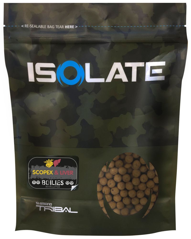 E-shop Shimano boilie isolate scopex liver - 20 mm 3 kg